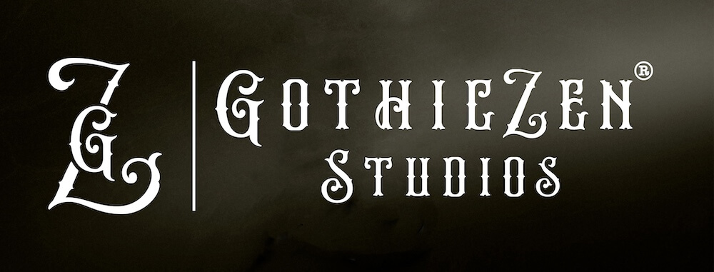 GOTHICZEN Studios Logo With Text Copper
